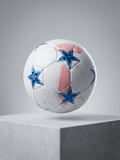 UEFA Champions League Style Star-Patterned Soccer Ball